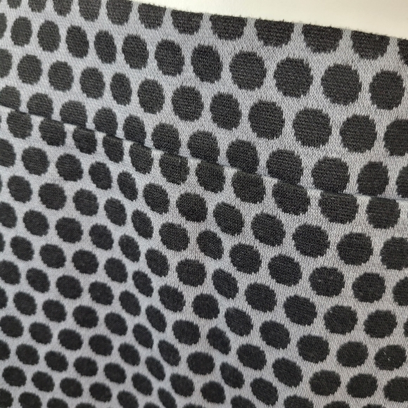 Gap A Line Short SKIRT Womens Size XXL Gray Black Polka Dots Back Zip - Picture 12 of 16